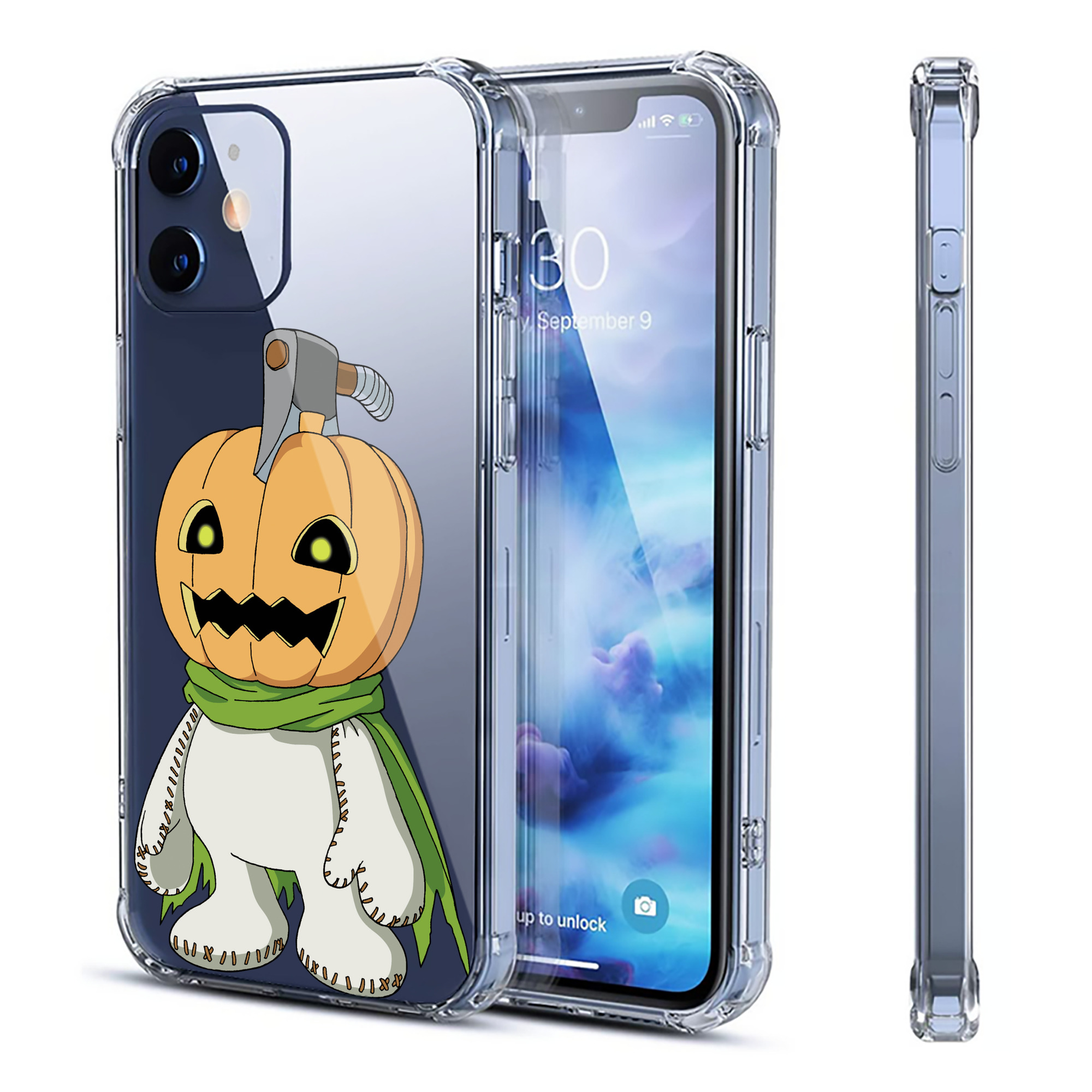 （画像用） Digimon デジタルモンスター/デジモン 【iPhone 12シリーズ対応】透明スマホケース（クリアソフトケース）